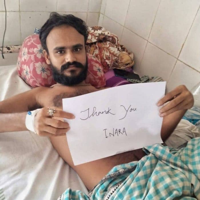 Volunteers engaging with children during community outreach